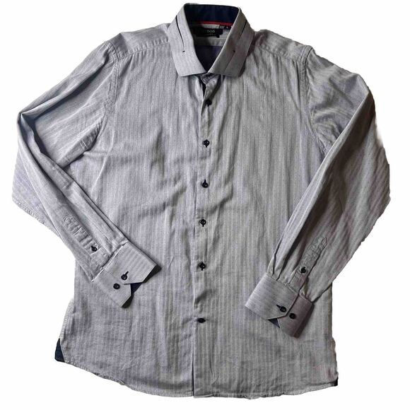 Levinas 16/16.5 35/36 Men’s Dress Shirt Button Up Long Sleeve Office Lgt Purple - Picture 1 of 11